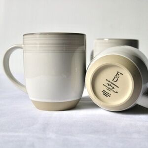Set of 4 Ellen Degeneres by Royal Doulton Coffee Tea Mugs Stoneware Drinkware